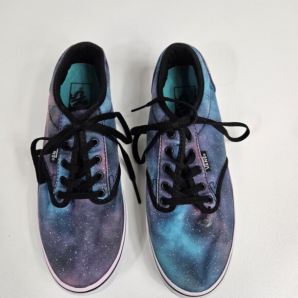 Vans Off The Wall Lace-Up Cosmic Galaxy Space Women Size‎ 7 - Picture 4 of 7